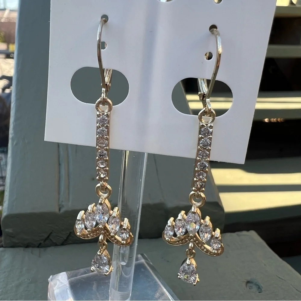 Chandelier Gold Plated Fashion Jewelry Earrings